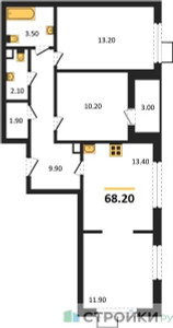 Планировка квартиры, ID 246291