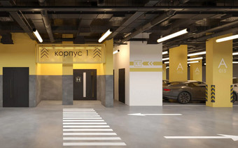 Паркинг в “Левел Нижегородская”