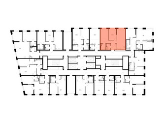 Планировка двухкомнатной(квартира) площадью 58.3 квадратных метров в ЖК “ЖК 2-й Иртышский”