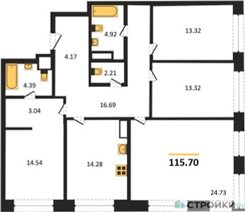 Планировка квартиры, ID 182303