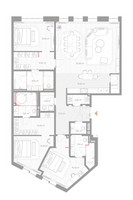 Планировка трехкомнатной(квартира) площадью 172.1 квадратных метров в “ЖК Николь”