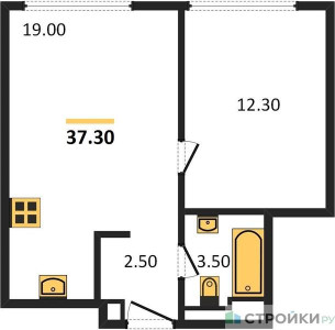 Планировка квартиры, ID 91266