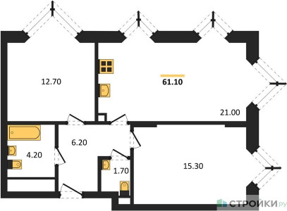 Планировка квартиры, ID 349658