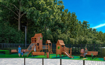 Детская площадка в КД "Новое Вашутино"