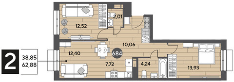 Планировка квартиры, ID 446880