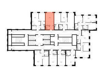 Планировка студии(квартира) площадью 24.4 квадратных метров в ЖК “ЖК 2-й Иртышский”