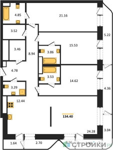 Планировка квартиры, ID 409543