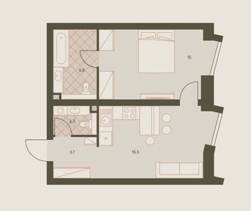 Планировка квартиры, ID 470842