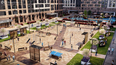 Планировка однокомнатной(квартира) площадью 40.1 квадратных метров в ЖК “ЖК Гранд Комфорт”