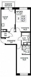 Планировка квартиры, ID 202974
