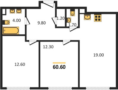 Планировка квартиры, ID 117530