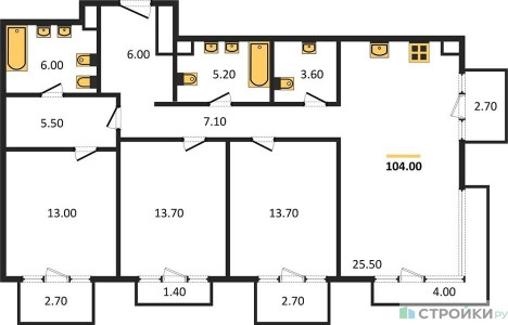Планировка квартиры, ID 406693
