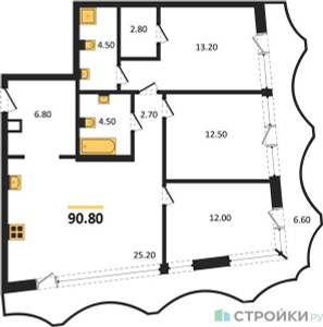 Планировка квартиры, ID 535369