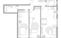 Планировка трехкомнатной(квартира) площадью 103.2 квадратных метров в “ЖК Тринити-2”