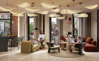 Гостиная в ЖК "Life Time"