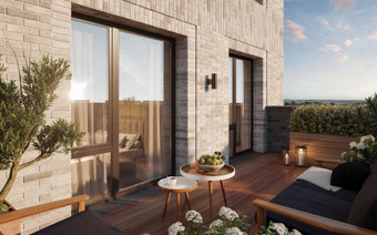 Терраса в ЖК “Smart Garden”