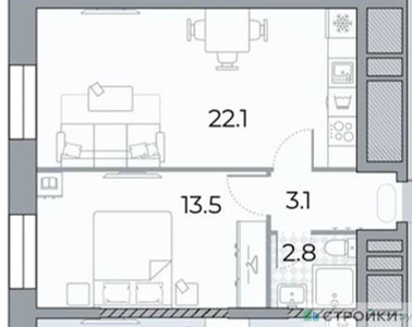 Планировка квартиры, ID 290947