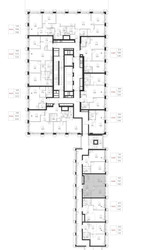 Планировка однокомнатной(квартира) площадью 33.6 квадратных метров в ЖК “ЖК SET (Сет)”