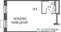 Планировка студии(квартира) площадью 41.4 квадратных метров в “ЖК Резиденции Архитекторов”