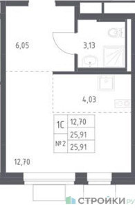 Планировка квартиры, ID 399641