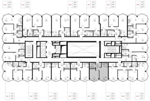 Планировка однокомнатной(квартира) площадью 36.5 квадратных метров в “Дом премиум-класса МИРА”