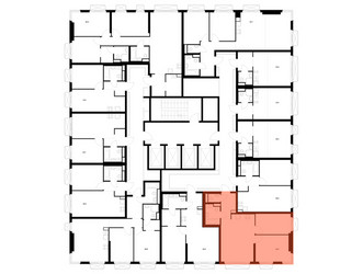 Планировка двухкомнатной(квартира) площадью 52.8 квадратных метров в ЖК “ЖК 2-й Иртышский”