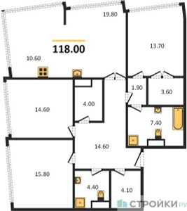 Планировка квартиры, ID 110805