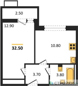 Планировка квартиры, ID 111096