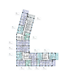 Планировка однокомнатной(квартира) площадью 57.9 квадратных метров в ЖК “СберСити в Рублево-Архангельском”