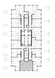 Планировка двухкомнатной(квартира) площадью 63.3 квадратных метров в ЖК “ЖК SET (Сет)”