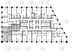 Планировка двухкомнатной(квартира) площадью 73.3 квадратных метров в “Дом премиум-класса МИРА”