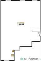 Планировка трехкомнатной(квартира) площадью 131.8 квадратных метров в “ЖК Лайм”