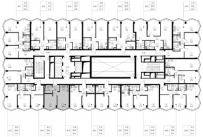 Планировка однокомнатной(квартира) площадью 35.7 квадратных метров в “Дом премиум-класса МИРА”