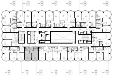 Планировка однокомнатной(квартира) площадью 35.7 квадратных метров в ЖК “Дом премиум-класса МИРА”