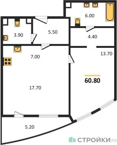 Планировка квартиры, ID 98979