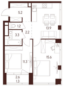 Планировка квартиры, ID 417552