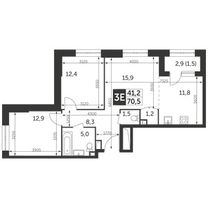 Планировка квартиры, ID 467048