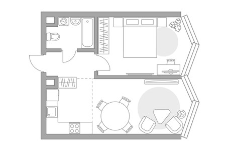 Планировка квартиры, ID 517015