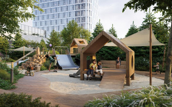 Зона для детей в ЖК "Веер"