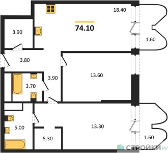 Планировка квартиры, ID 529779