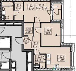 Планировка квартиры, ID 338906
