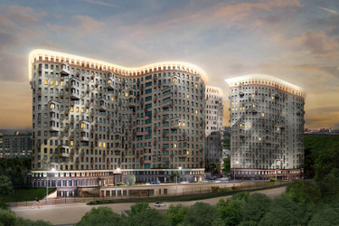 Планировка двухкомнатной(квартира) площадью 61.14 квадратных метров в ЖК “ЖК Лефорт”