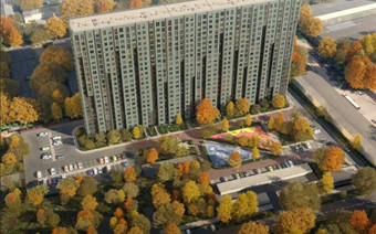 Фото ЖК Pilot 9-18 с высоты птичьего полёта