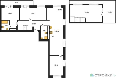 Планировка квартиры, ID 536548