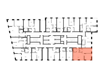 Планировка двухкомнатной(квартира) площадью 59.3 квадратных метров в ЖК “ЖК 2-й Иртышский”