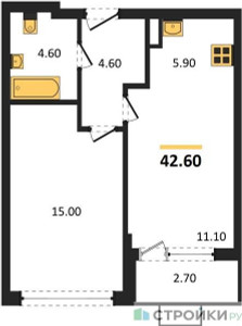 Планировка квартиры, ID 343813