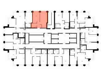 Планировка однокомнатной(квартира) площадью 34.9 квадратных метров в ЖК “ЖК Строгино 360”