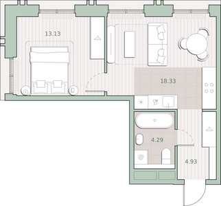 Планировка квартиры, ID 481441
