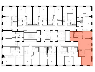 Планировка двухкомнатной(квартира) площадью 68.7 квадратных метров в ЖК “ЖК 2-й Иртышский”
