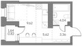 Планировка квартиры Студия (Квартиры)23.5